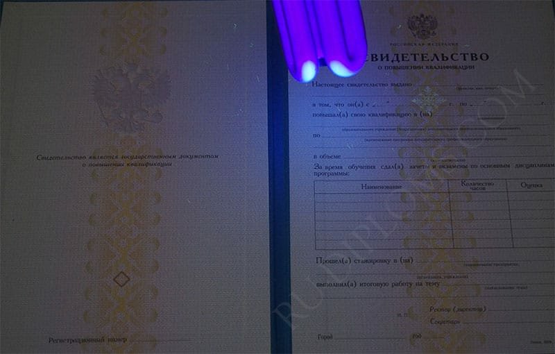 Свидетельство о повышении квалификации  